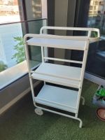 IKEA Servierwagen Rollwagen dreistöckig Metall weiss