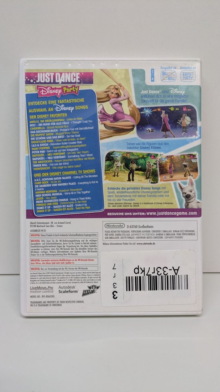 Disney Giochi: Just Dance: Disney Party - Nintendo Wii – Usato da Menziken venduto da mame18 2