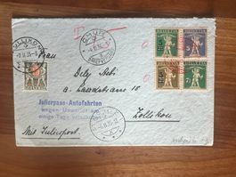 Brief mit Nachporto sehr seltene Frankatur 1935   (G29)