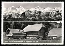 AK Schangnau, Kurhaus Kemmeriboden-Bad mit Hohgantkette und 
