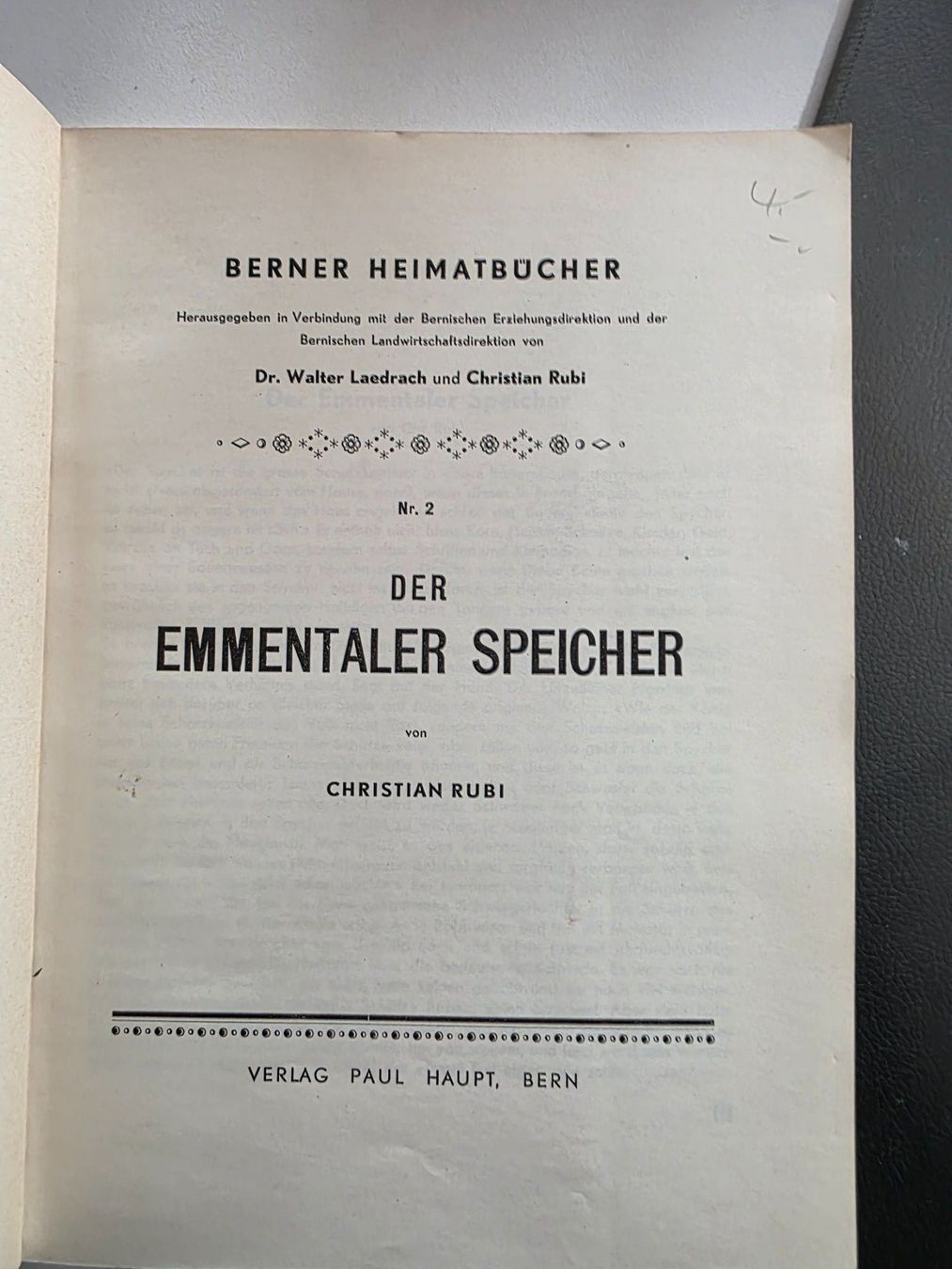 Bücher: Berner Heimatbücher - Der Emmentaler Speicher – Gebraucht aus Walterswil BE von Lonitti 4