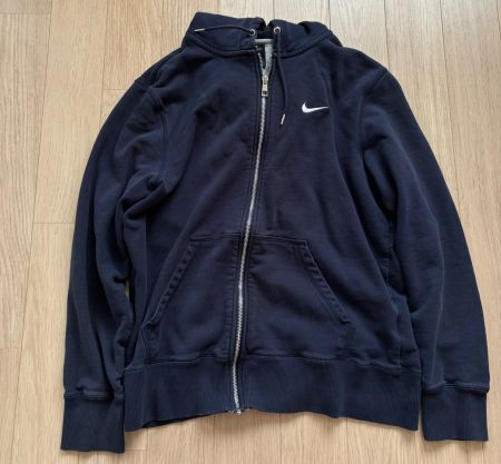 Nike Pullover mit Kapuze & RV Navyblau | Gebraucht