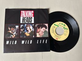 TALKING HEADS tolle Single 80's Wild wild life Kult New Wave
