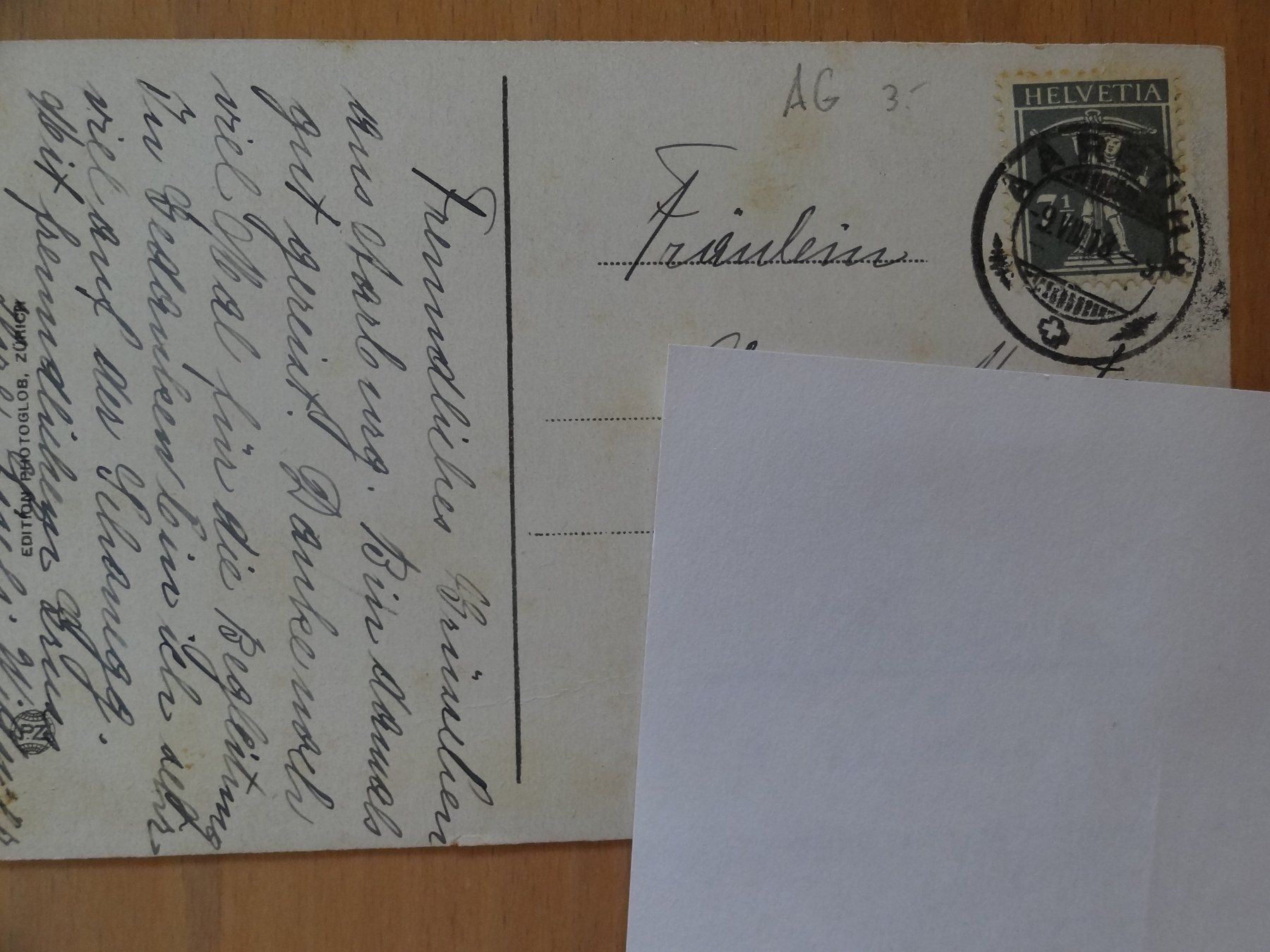 Ansichtskarten: Aarburg - AG - 1918 – Gebraucht aus St Léonard von Riglin 1