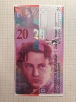 Schweiz 20 Franken Banknote 2014N AU