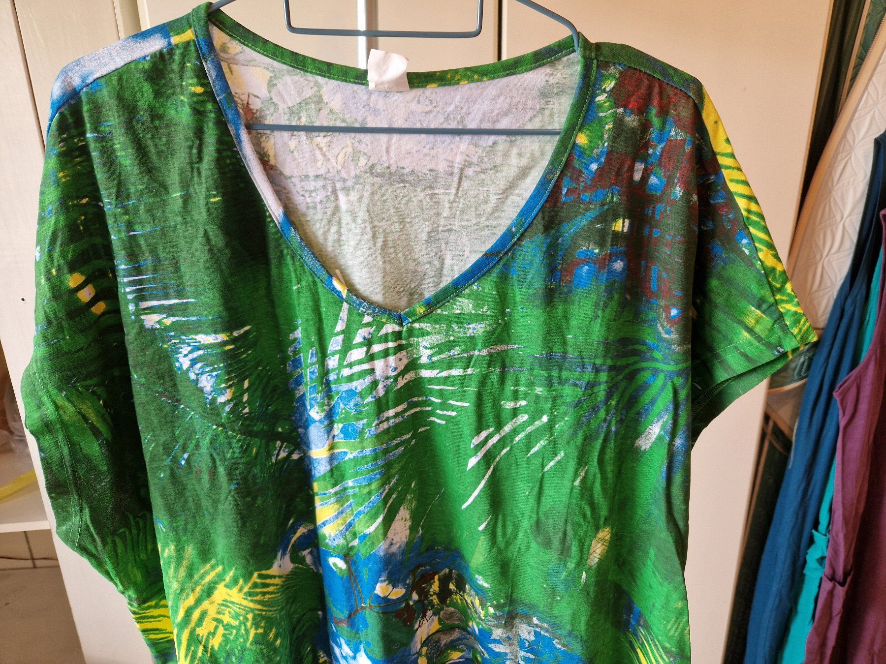 Kleider: Kleid Grün, Blau gemustert – Gebraucht aus Niederbipp von Trude04 3