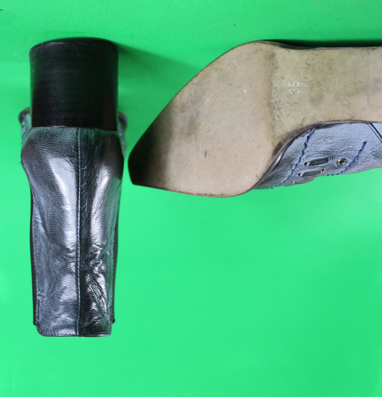 Damenschuhe: 35 -- Stiefeletten blau/grau   Ackermann  . Gebraucht – Gebraucht aus Wichtrach von NBischoff 3