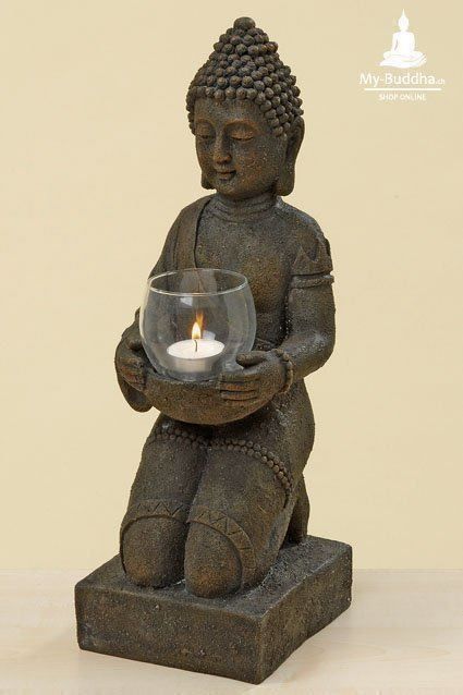 Figuren: Buddha Windlicht 45 cm | Neu! – Neu und originalverpackt aus Männedorf von AKASHA