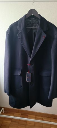 Linea Sartoriale Mantel, Herren Gr. 58, Schurwolle, neu