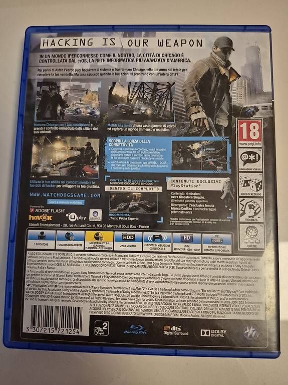 Spiele: WATCH DOGS PS4  – Gebraucht aus Horw von Mschaefer 2