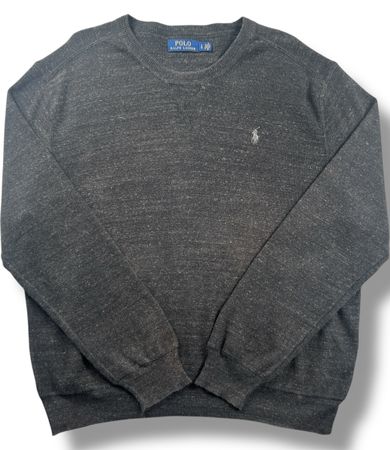 Pull Polo Ralph Lauren gris chiné, taille L