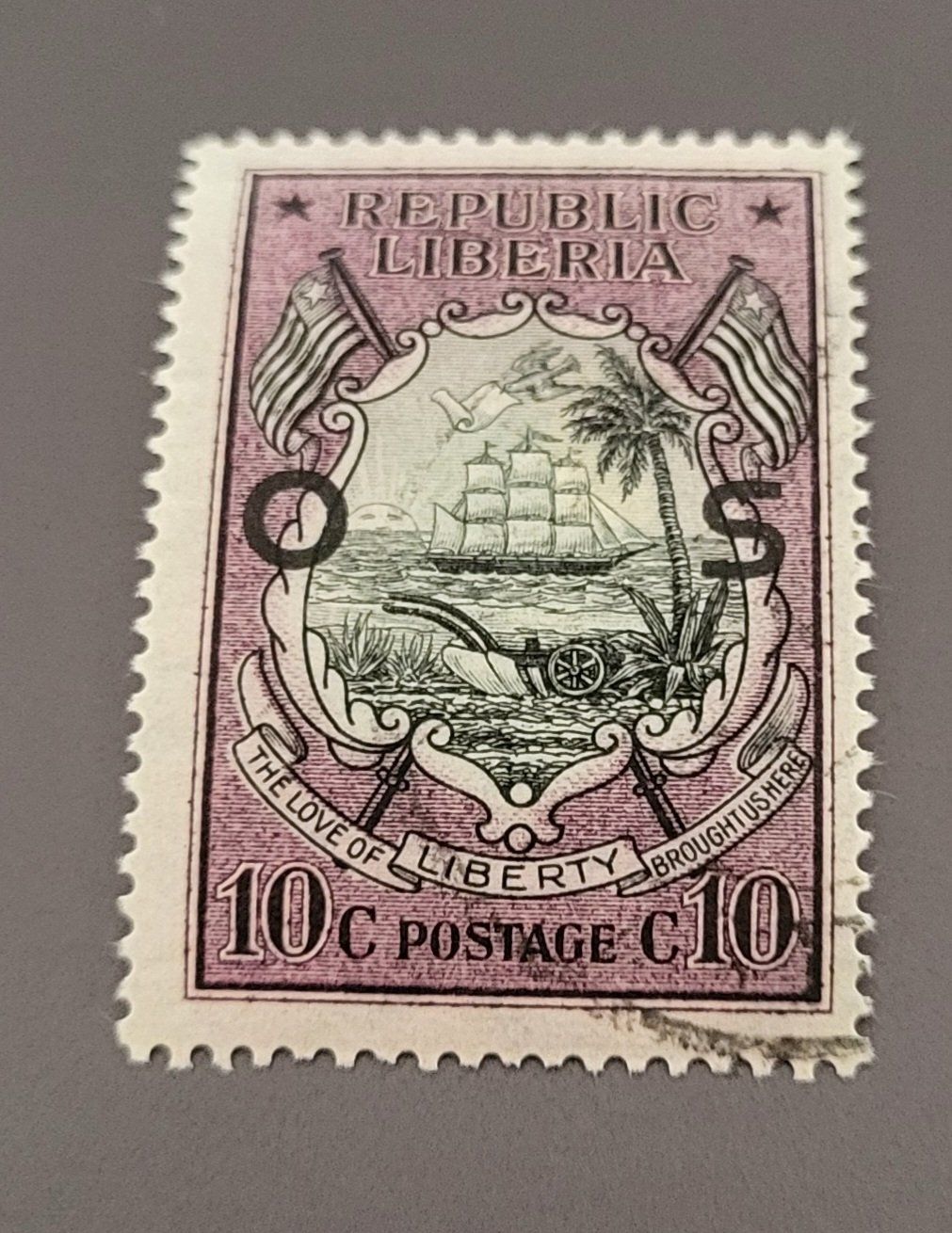 Tutti i francobolli: Liberia 1920 alte briefmarke – Usato da St Gallen venduto da Stampsalshobby