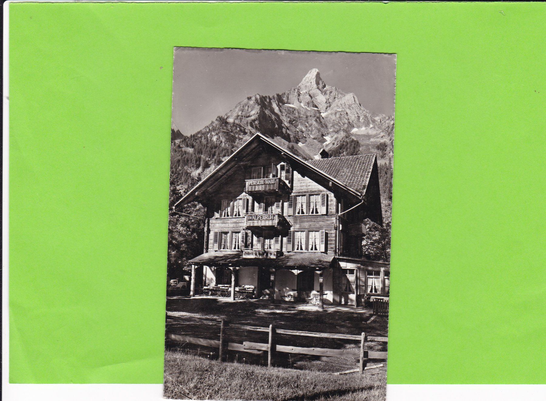 Cartoline postali: Hotel Alpenruhe. Kiental – Usato da St. Peterzell venduto da neckertal