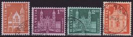Satz SBK-Nr. 391-394 (Baudenkmäler 1963) gestempelt