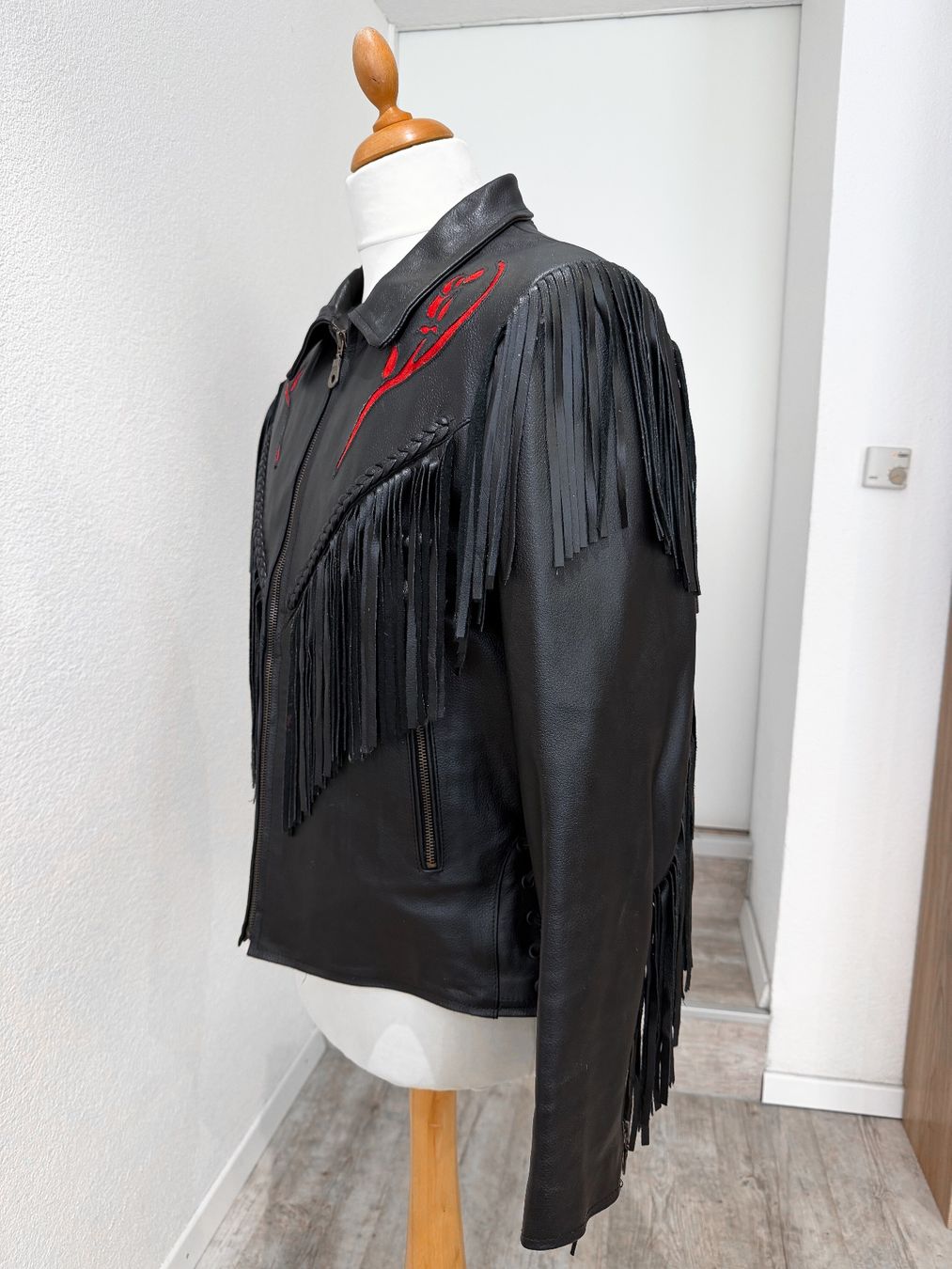 Giacche: Lederjacke Biker / Western Fransenjacke - Grösse L – Usato da Dietikon venduto da Angy94 4