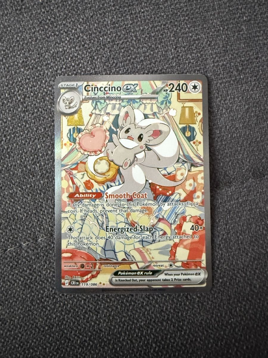Pokémon Carte collezionabili: Cinccino EX 119/086 SIR – Nuovo (secondo la descrizione) da Kriens venduto da YannikB7