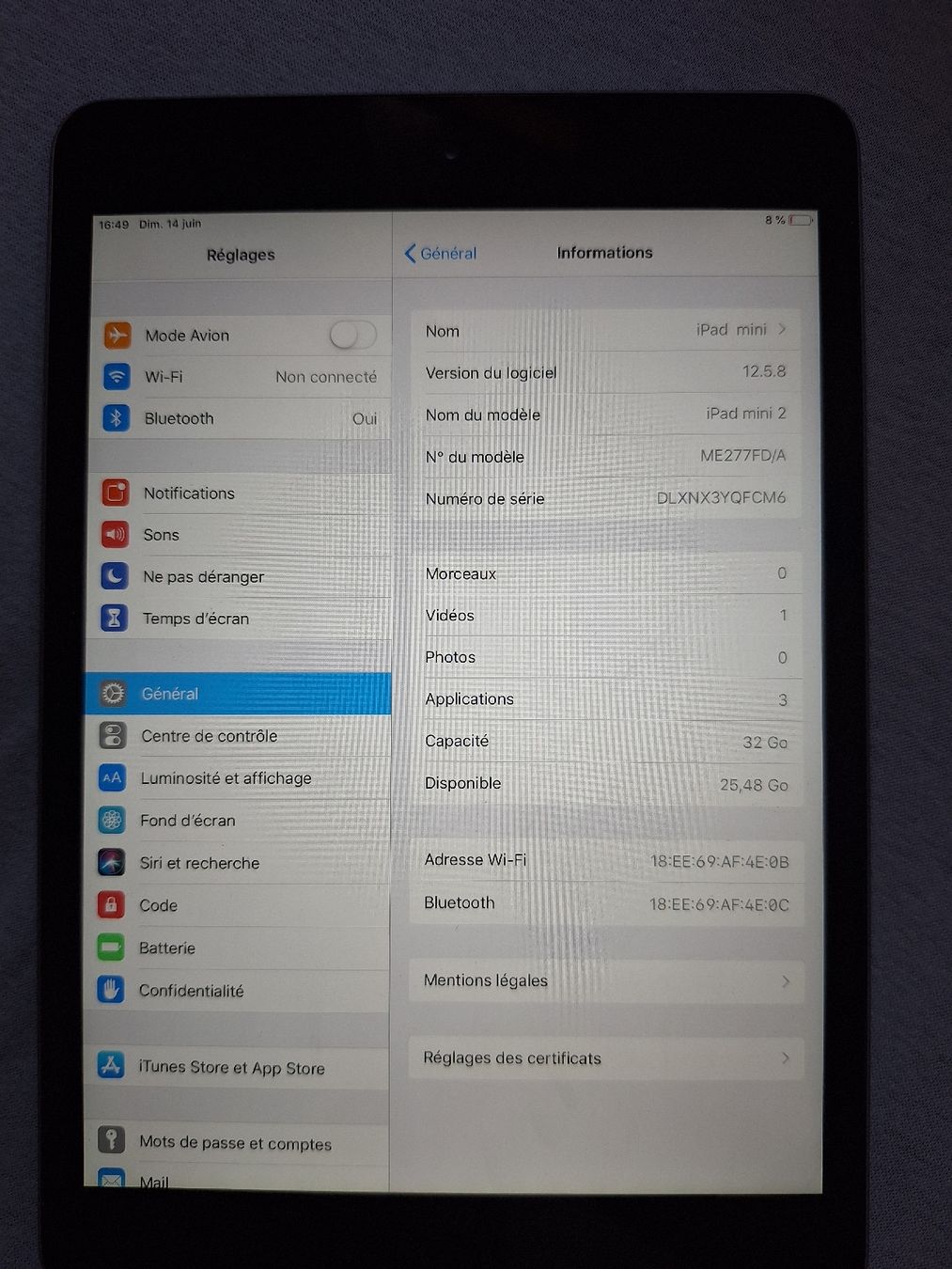 Apple Tablet PC: iPad mini 2 32 Go – Usato da Tannay venduto da v1n1p00h 3