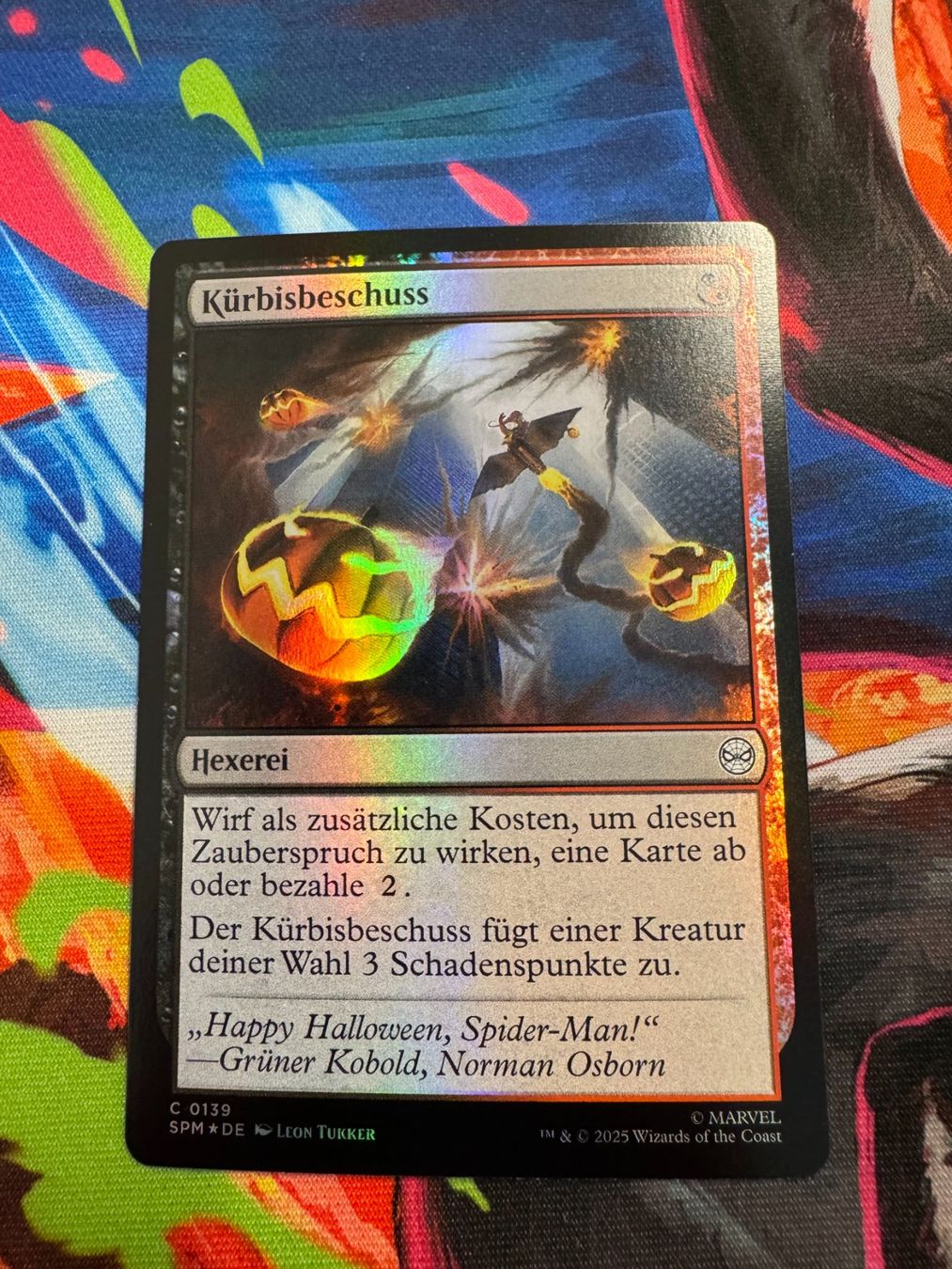 Magic The Gathering Carte collezionabili: Kürbisbeschuss - Foil - Marvel's Spider-Man - Magic – Nuovo (secondo la descrizione) da Bülach venduto da Pfrenzel