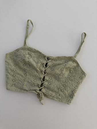Crop Top Damen hellgrün Grösse XXS
