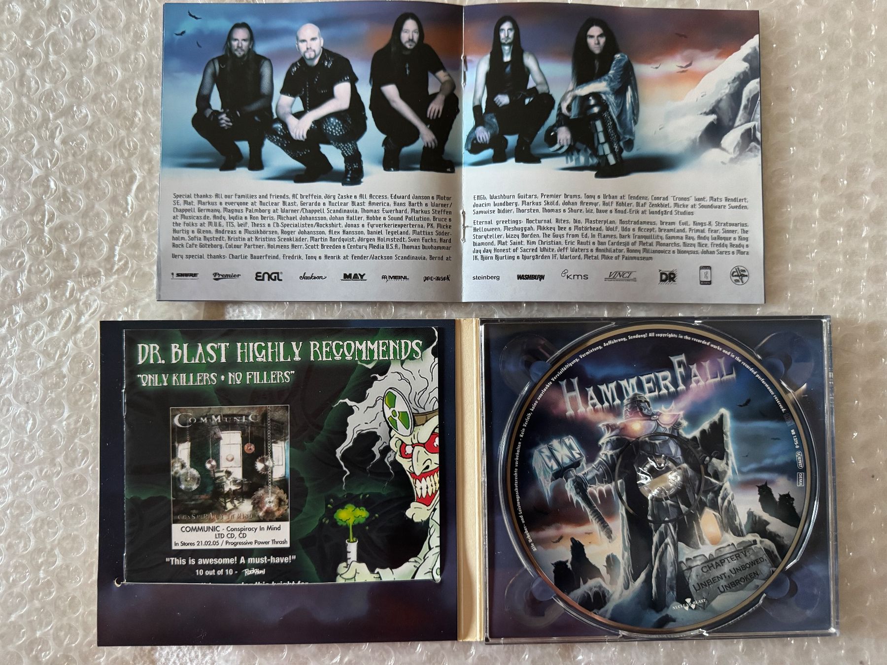CD: HammerFall - Chapter V & CD Single Auskopplung - Blood Bound – Nuovo e nell'imballaggio originale da Duggingen venduto da Kisha010 2