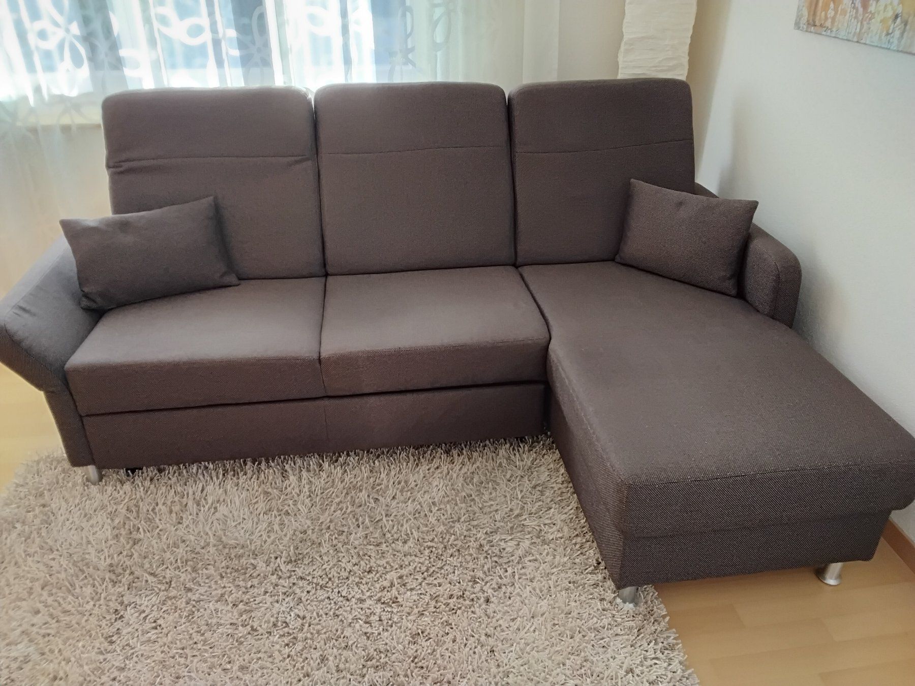 Sofas: Chaise longue Sofa mit Schlafmöglichkeit – Gebraucht aus Weinfelden von heweto 1