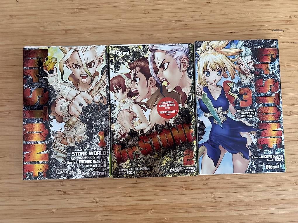 Fumetti: Manga Dr. Stone 1-3 – Usato da Châtelaine venduto da Amb-Bre 1