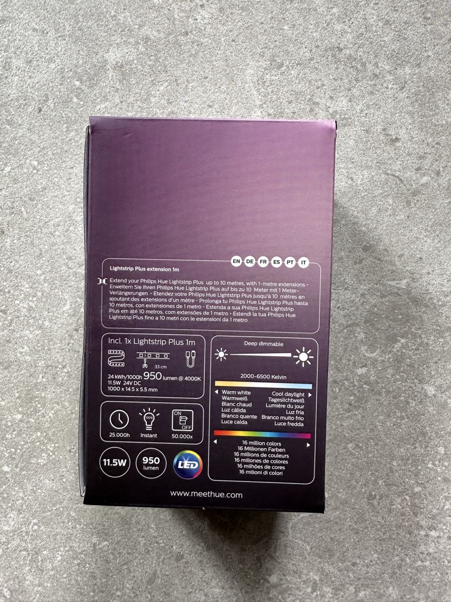 Philips Lampen: Philips Hue Lightstrip Plus Extension 1m neu – Neu und originalverpackt aus Allschwil von Bamba. 2