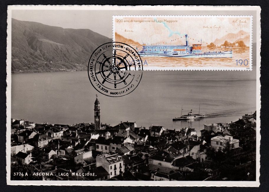 Alle Briefmarken: Maximumkarte Schifffahrt Lago Maggiore, Ascona – Neu (gemäss Beschreibung) aus Dottikon von haeusibuh5