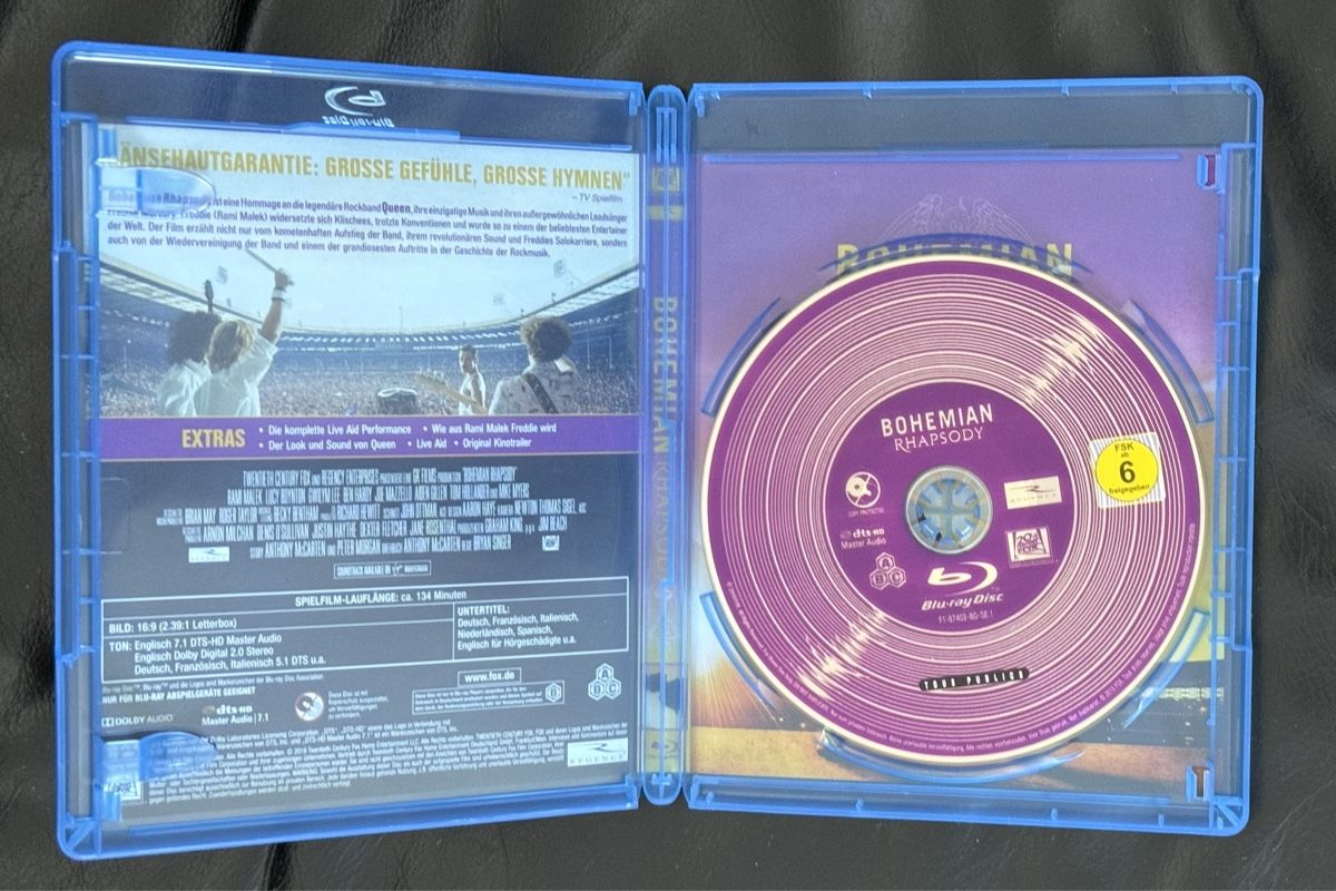 Alle DVDs: Bohemian Rhapsody Blu-ray Disc, good condition – Neu (gemäss Beschreibung) aus Bern von Gbilly 1