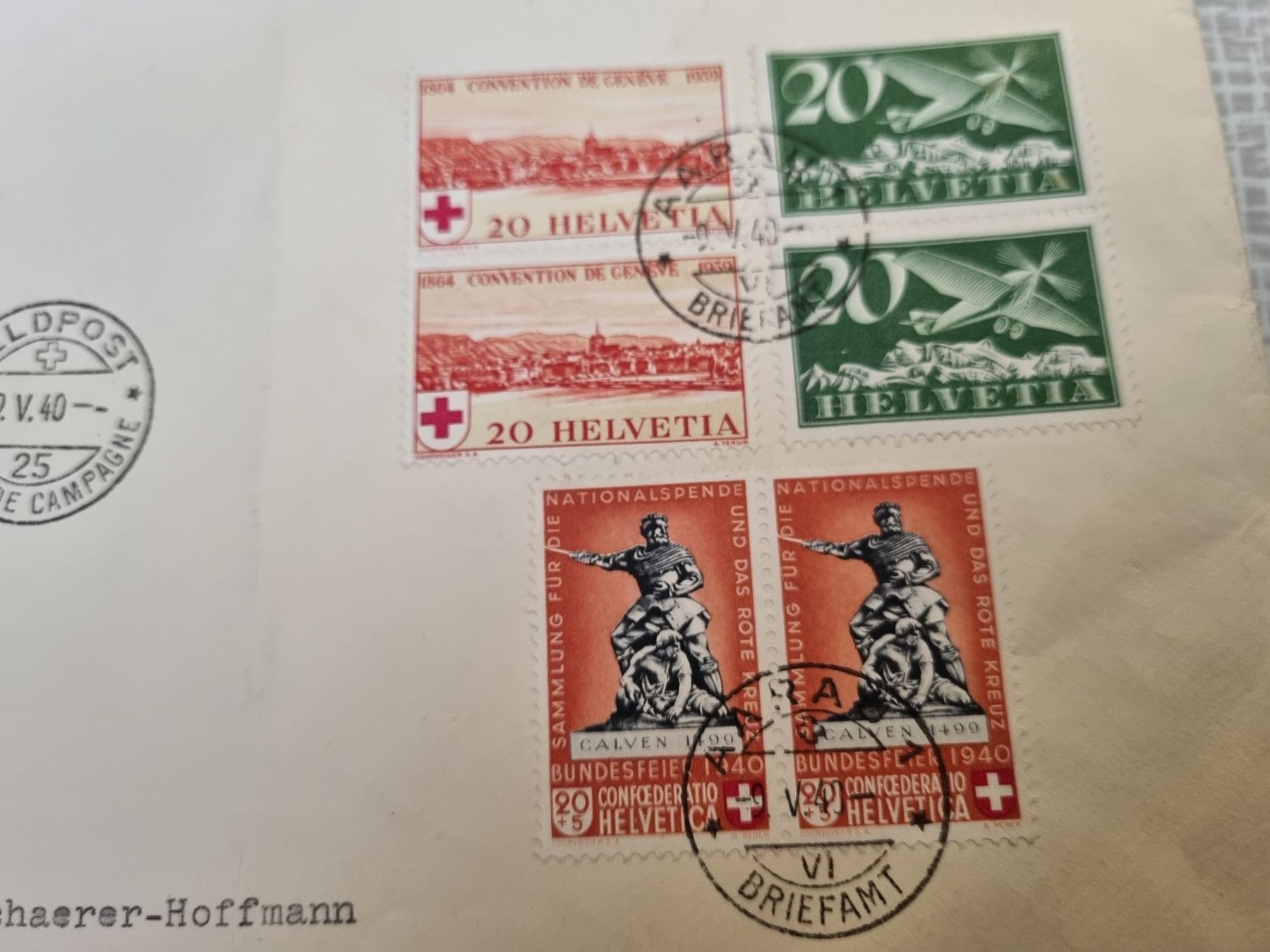 Couverts & Versandtaschen: Schweizer Briefmarken auf  Luftpostbrief - Sauberer Zustand! – Gebraucht aus Trachslau von bastet06 2