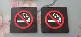 Panneau non fumeur(4pce)Notausgang/Glas&Flasche Untersetzer!