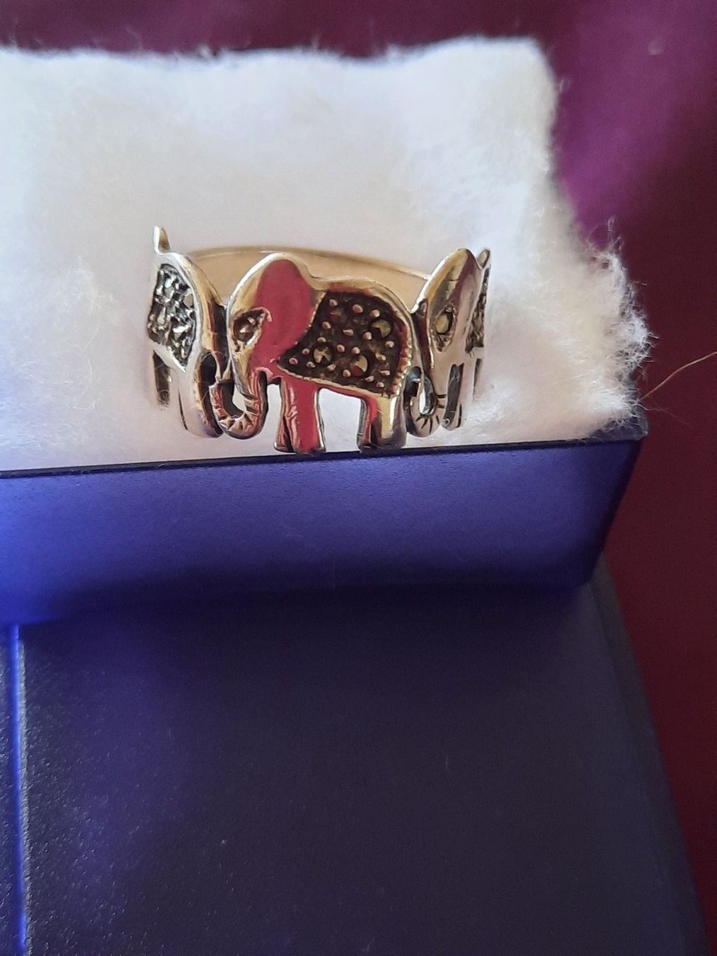 Ringe: Silberring / Elefanten mit Markasiten – Gebraucht aus Allschwil von saphira012 3