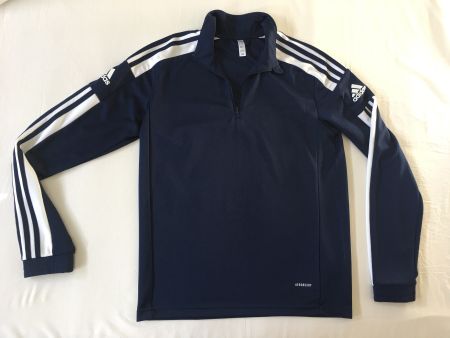 Adidas long sleeve Blue 3 stripe’s  AEROREADY Polo shirt M.