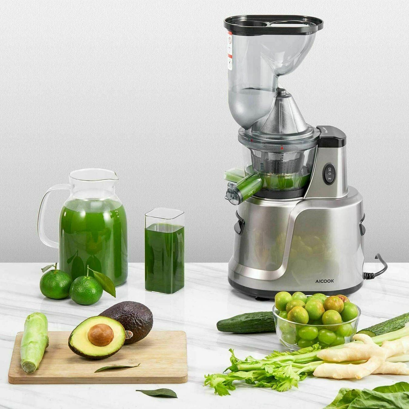 Küchengeräte: Aicok Saftpresse Slow Juicer 2 Filter – Neu und originalverpackt aus Bottighofen von zaap 7