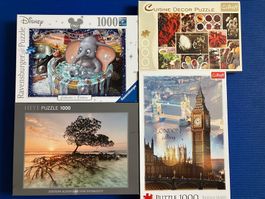 4 Puzzle-Sammlung 1000 Teile