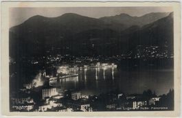 TI 49 Foto-AK LUGANO di Notte Panorama