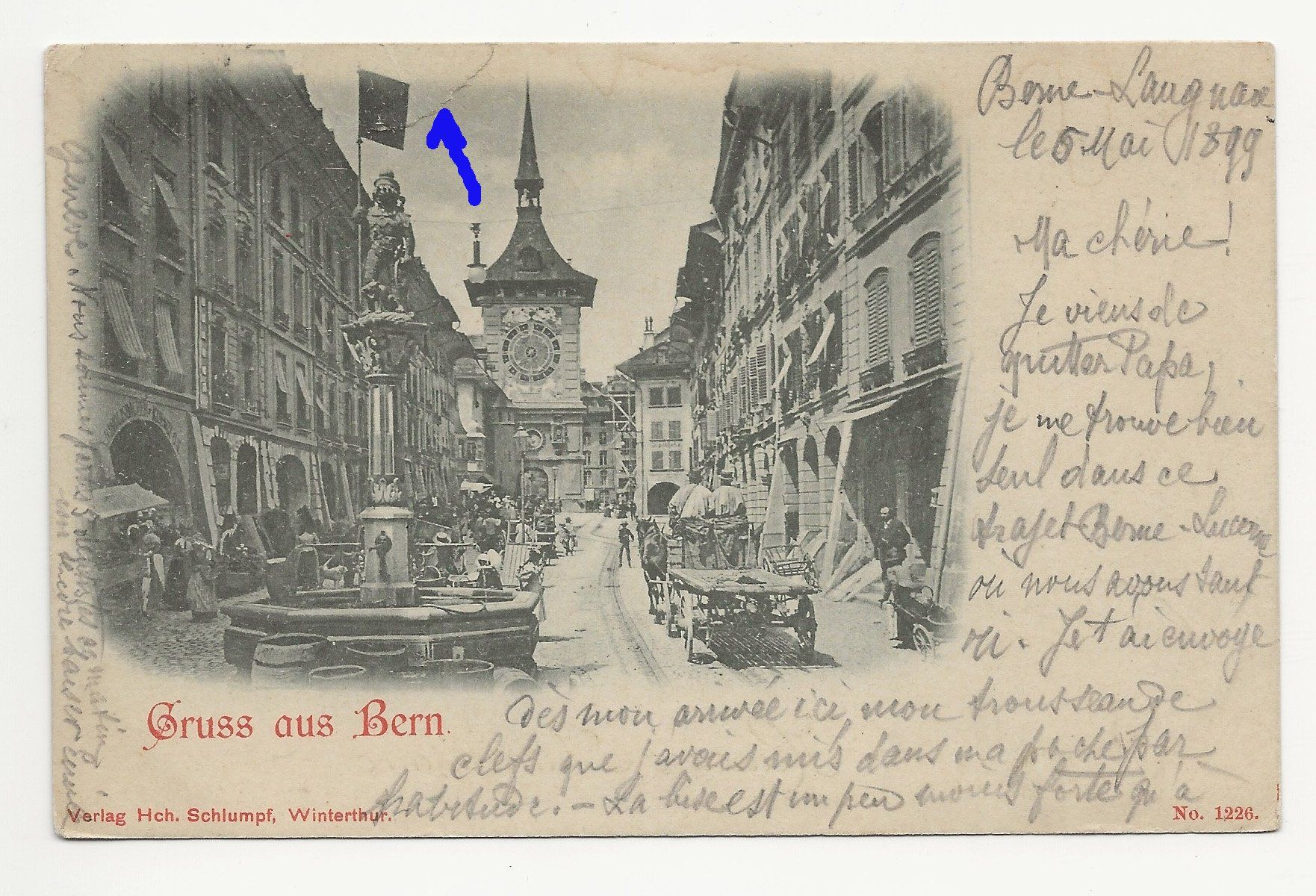 Tutti i francobolli: Stabstempel Langnau (Bern) 1899 9p – Usato da Aarau venduto da fussball-fussball 1