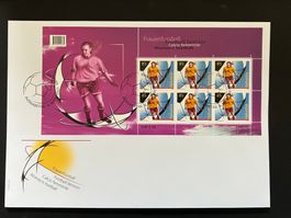 2007 Kleinbogen  FDC Frauenfussball auf Brief FDC (B255)