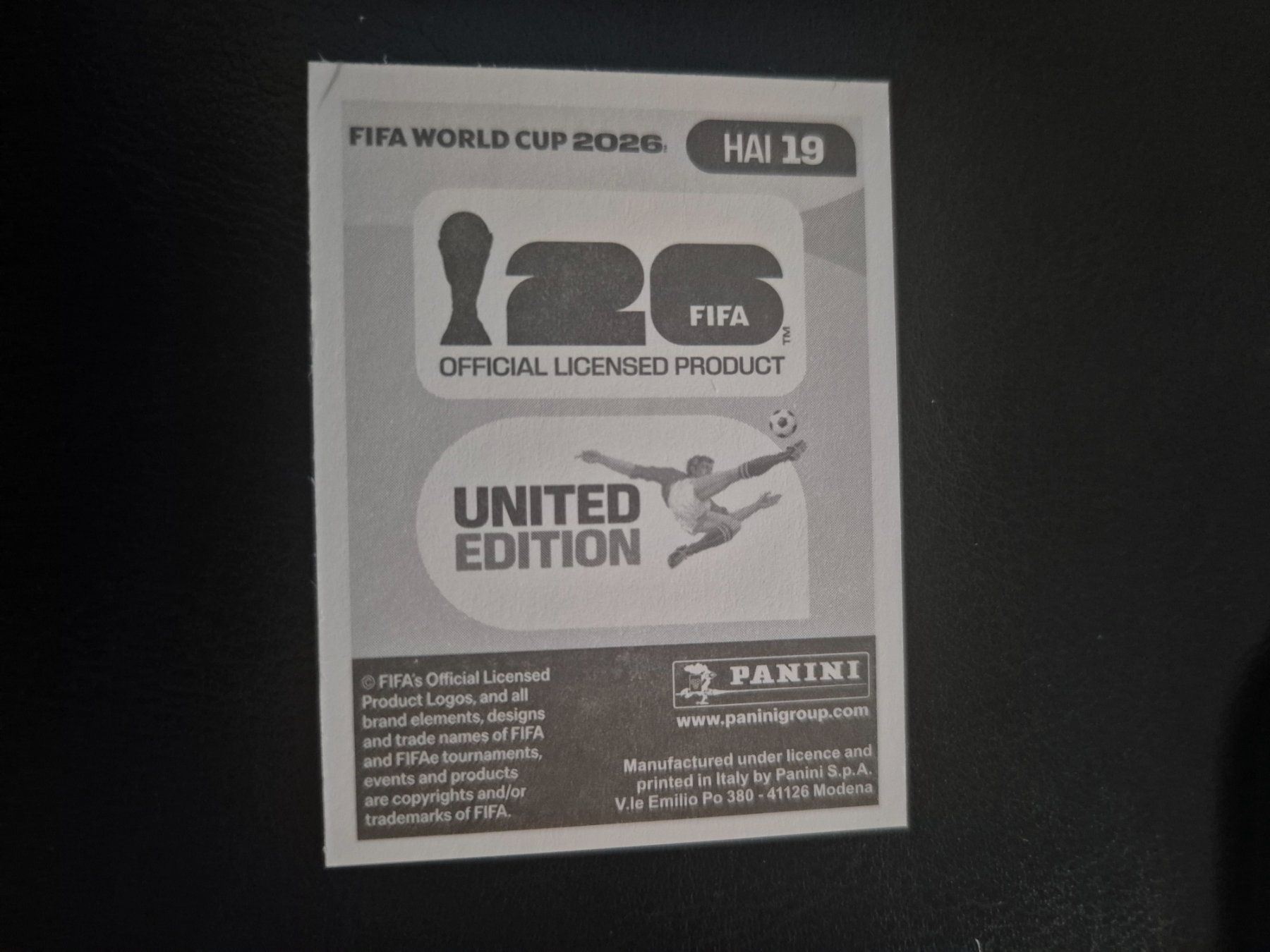 Panini Carte collezionabili: Panini WM 26 HAI 19 – Nuovo (secondo la descrizione) da Rorschacherberg venduto da AJ3108 1