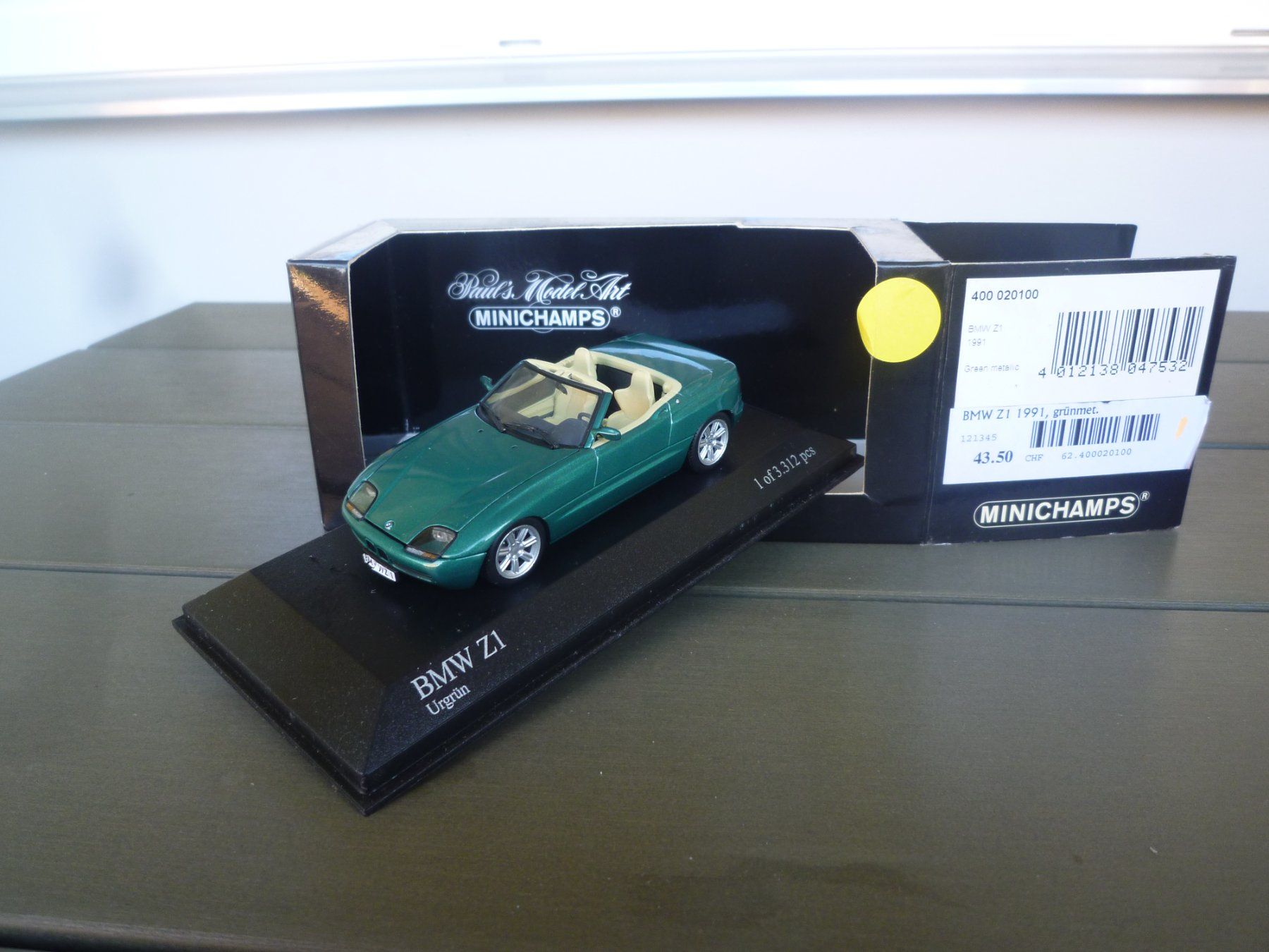 BMW Modellini d'auto: BMW Z1 (1991) – Nuovo e nell'imballaggio originale da Flawil venduto da Imperiosud