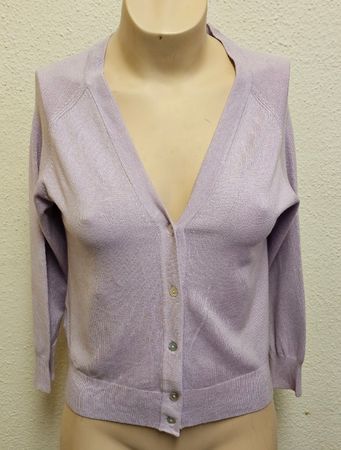 Mango Damen Cardigan Lila – Gr. M – Viskose Mix – Top Zustan