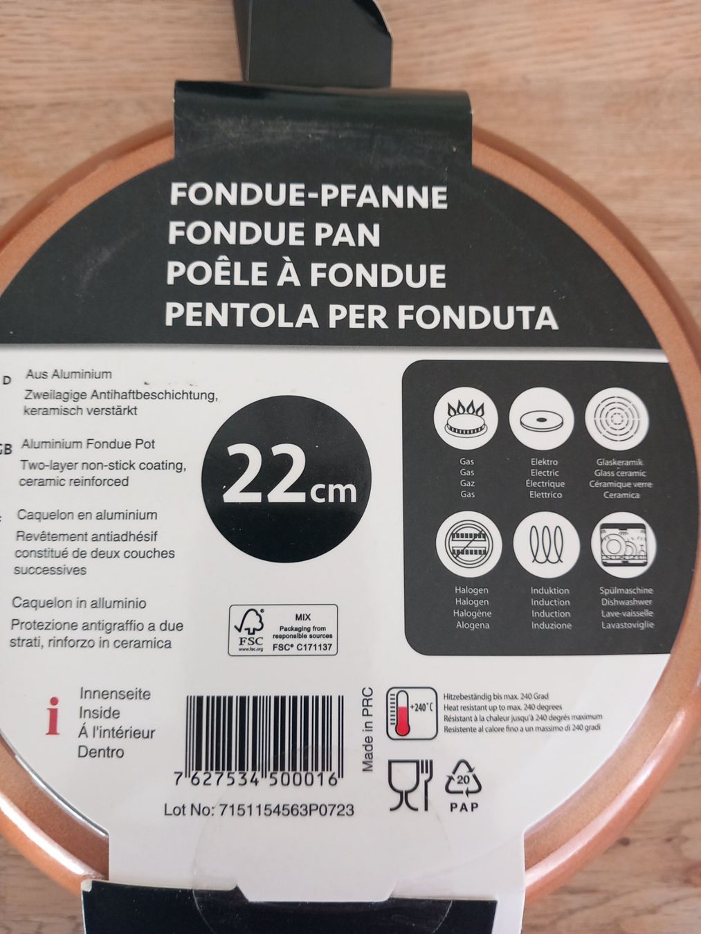Poêles: Fonduepfanne 22cm – Neuf avec emballage d'origine à Thun par Beas-Allerlei 2