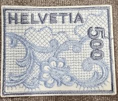Briefmarke gestickt