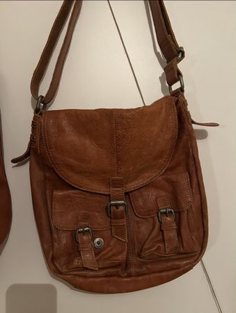 Vintage Ledertasche, Umhängetasche