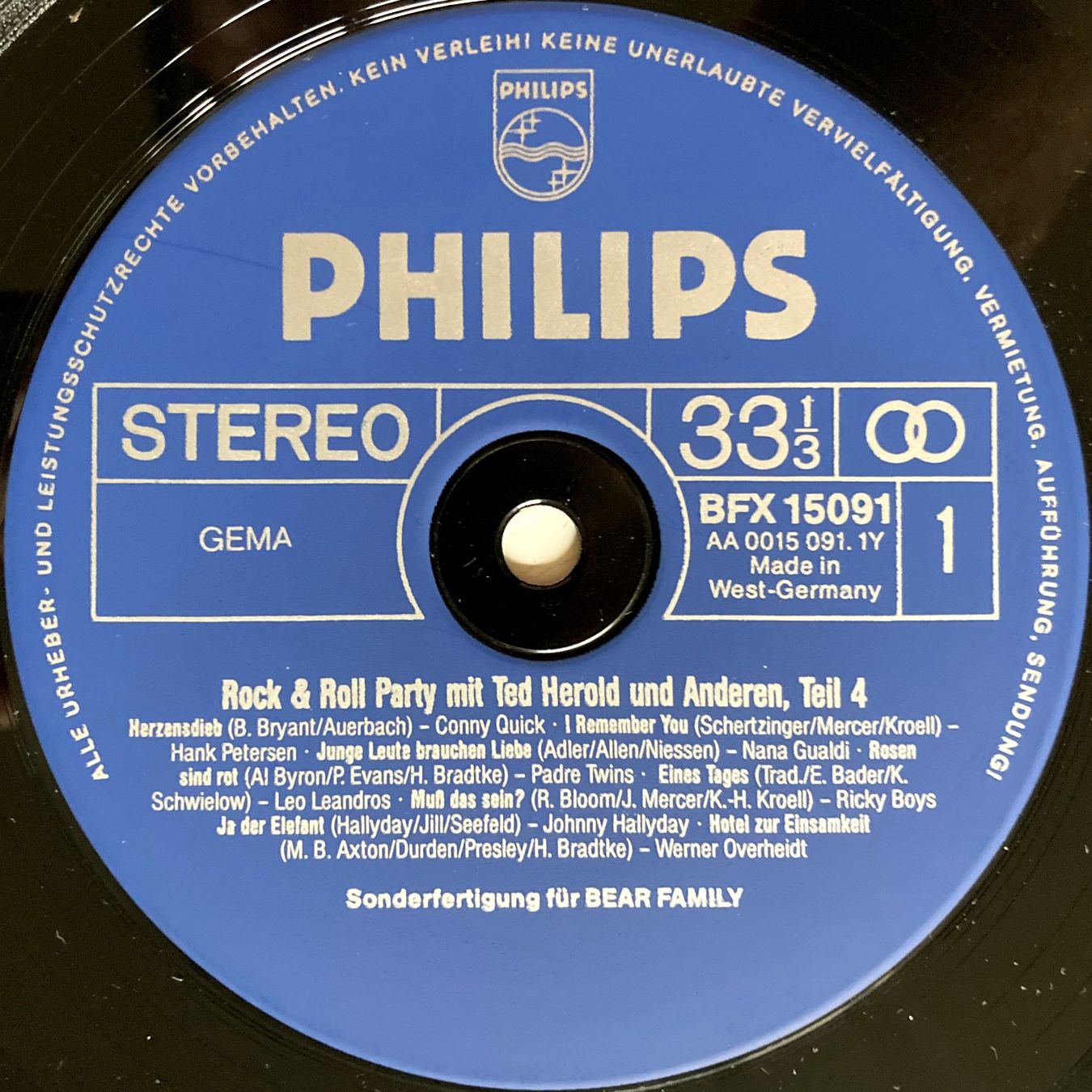 Vinyles: TED HEROLD - ROCK 'N' ROLL PARTY – D'occasion à Bottens par hotter-than-hell 2