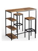 Bartisch mit 2 Barhockern, Industrial Design, Top Zustand