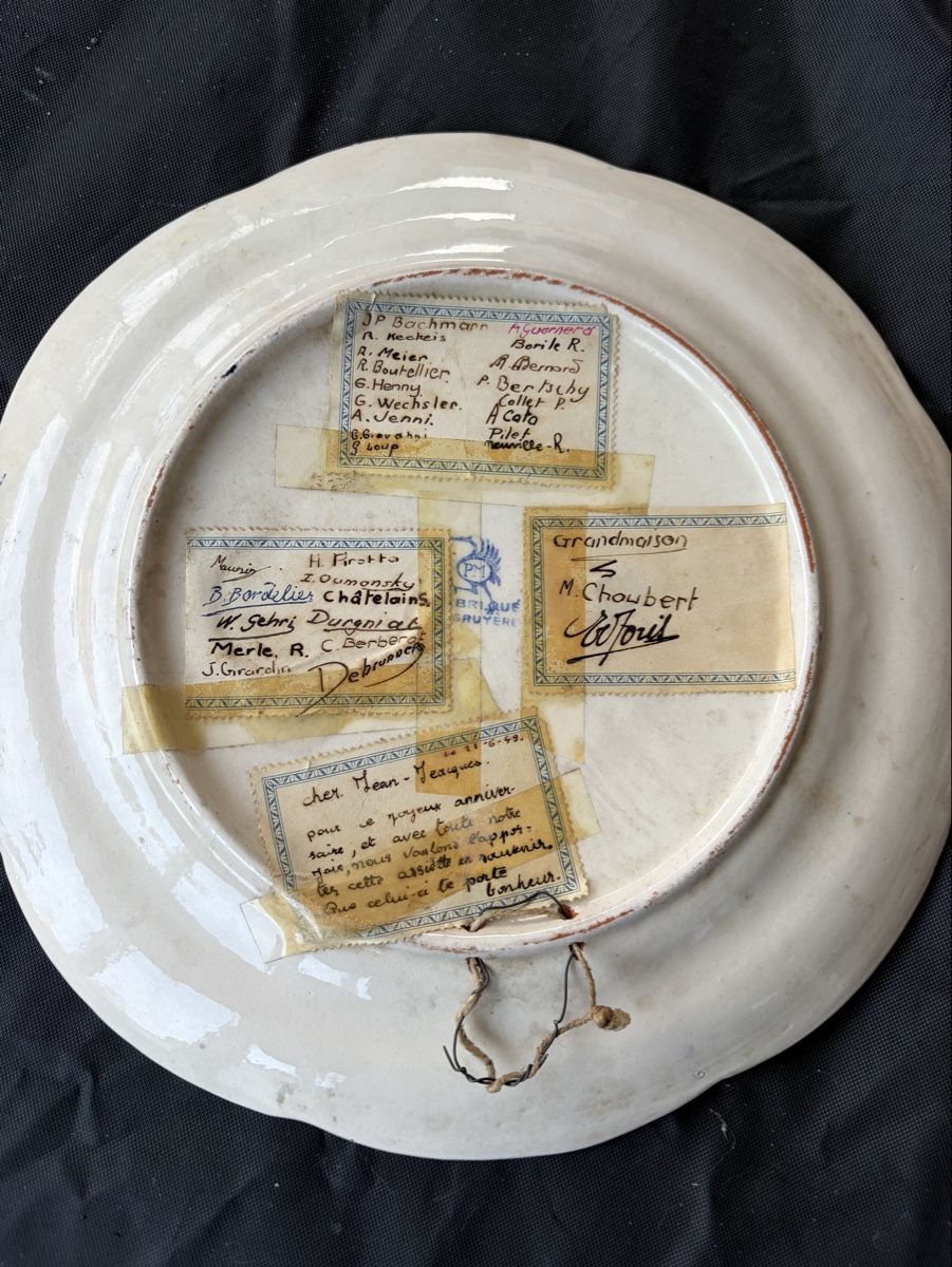 Teller: Assiette Pierre Messerli Bulle – Gebraucht aus Cheyres von Gr33 3