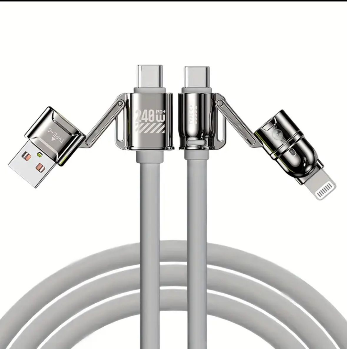 Cavi: 240W 4 in 1 Lade Kabel Grau – Nuovo e nell'imballaggio originale da Kloten venduto da digi-Galaxy 1