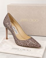Jimmy Choo Romy 85 Pumps, Gr. 39 – Tea Rose Glitter