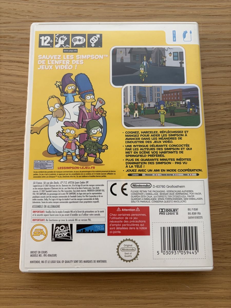 Nintendo Giochi: Les Simpson : Le Jeu - Nintendo Wii – Usato da Pully venduto da FunkyGames 1